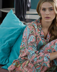 PIJAMA PEONÍA/ ALBARICOQUE 2PZ 100% ALGODÓN