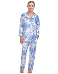 PIJAMA PARIS AZUL 2PZ 100% ALGODÓN