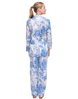 PIJAMA PARIS AZUL 2PZ 100% ALGODÓN