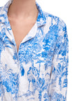 PIJAMA PARIS AZUL 2PZ 100% ALGODÓN