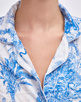 PIJAMA PARIS AZUL 2PZ 100% ALGODÓN