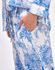 PIJAMA PARIS AZUL 2PZ 100% ALGODÓN