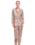 PIJAMA PEONÍA/ ALBARICOQUE 2PZ 100% ALGODÓN