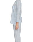 PIJAMA CLASSIC BABY BLUE STRIPE LONG SLEVE