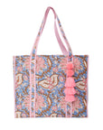 TOTEBAG NARCISUS AZUL PÁLIDO 100% ALGODÓN