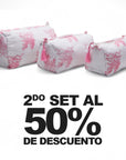 KIT DE COSMETIQUERAS TOULOUSE ROSA 3 PIEZAS