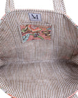 BOLSO DE MANO PEONÍA/ ALBARICOQUE 100% ALGODÓN