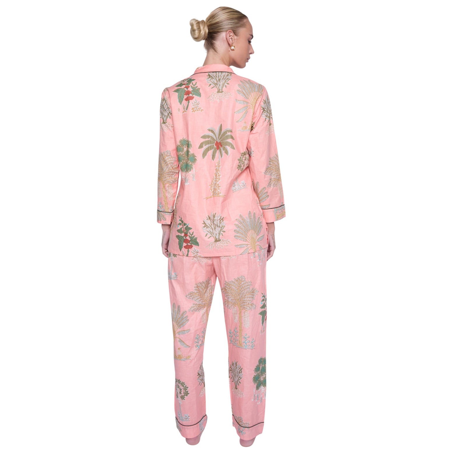 PIJAMA "PALMAS" CON PANTALON