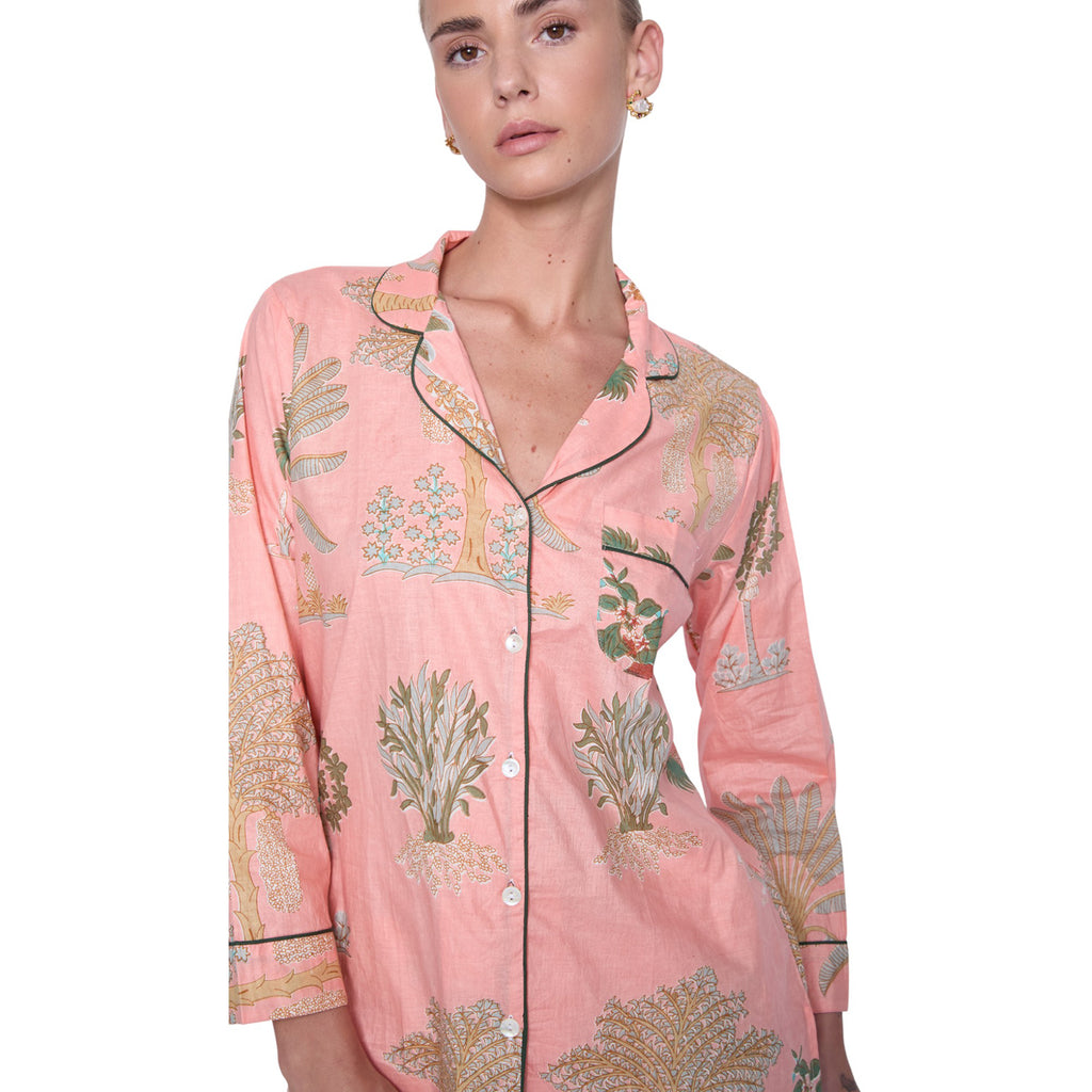 PIJAMA "PALMAS" CON PANTALON