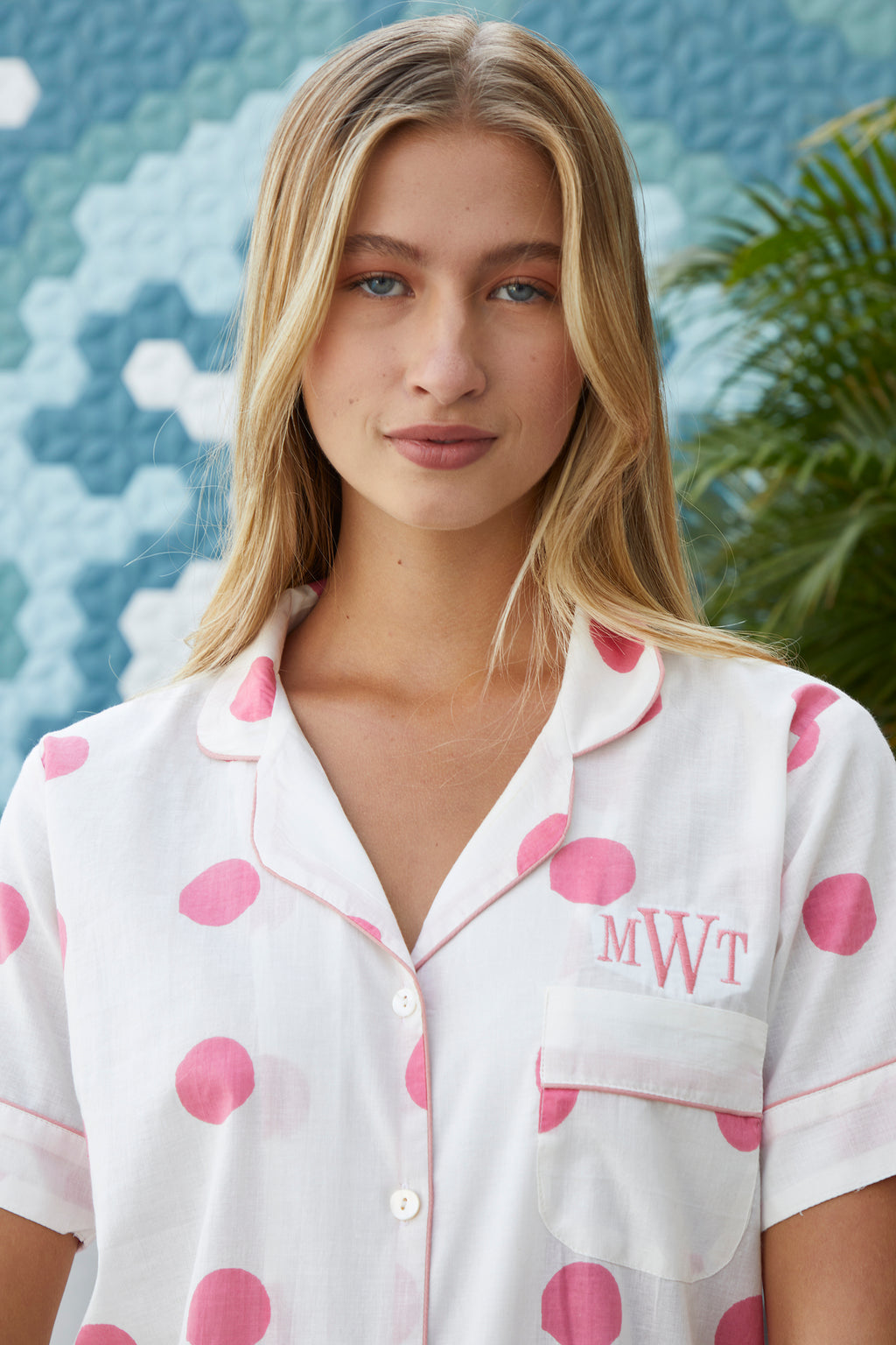 PIJAMA "POLKA DOT PINK" CON SHORT