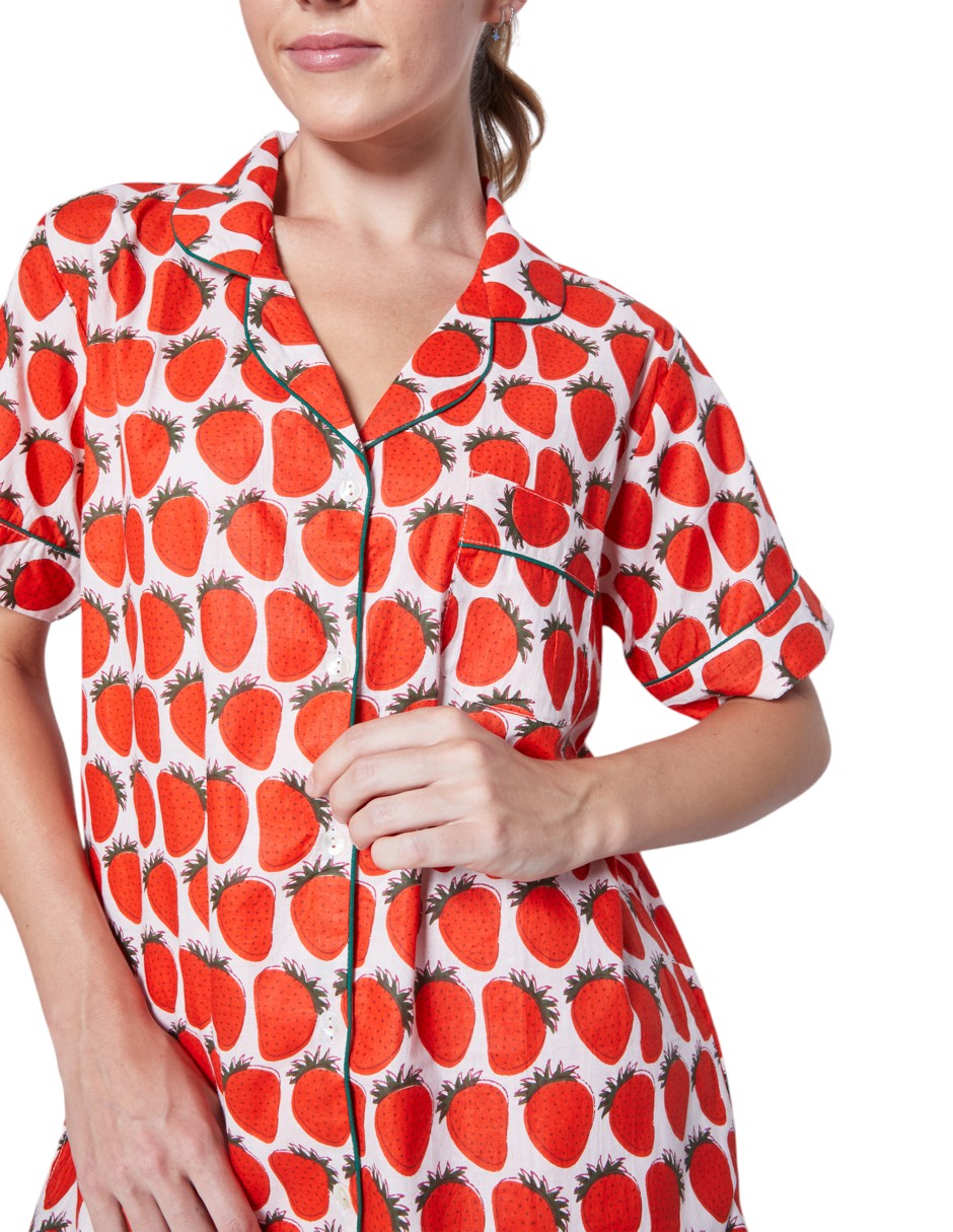 PIJAMA "FRAISES" CON SHORT