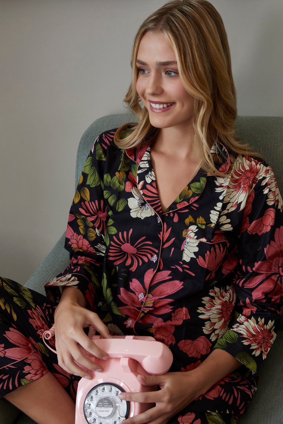 PIJAMA "DELIAN NAVY/AZUL" CON PANTALON