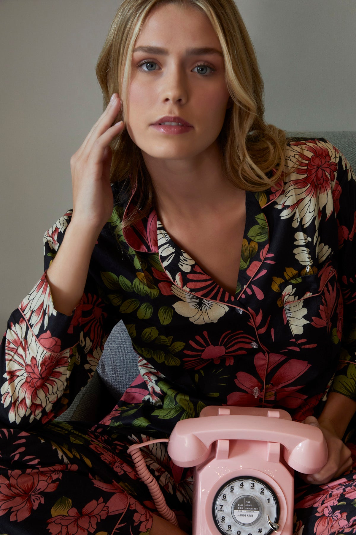 PIJAMA "DELIAN NAVY/AZUL" CON PANTALON