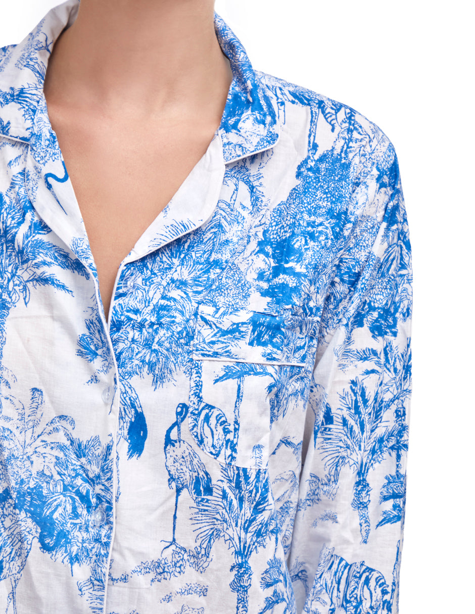 PIJAMA "PARIS AZUL"  CON PANTALON