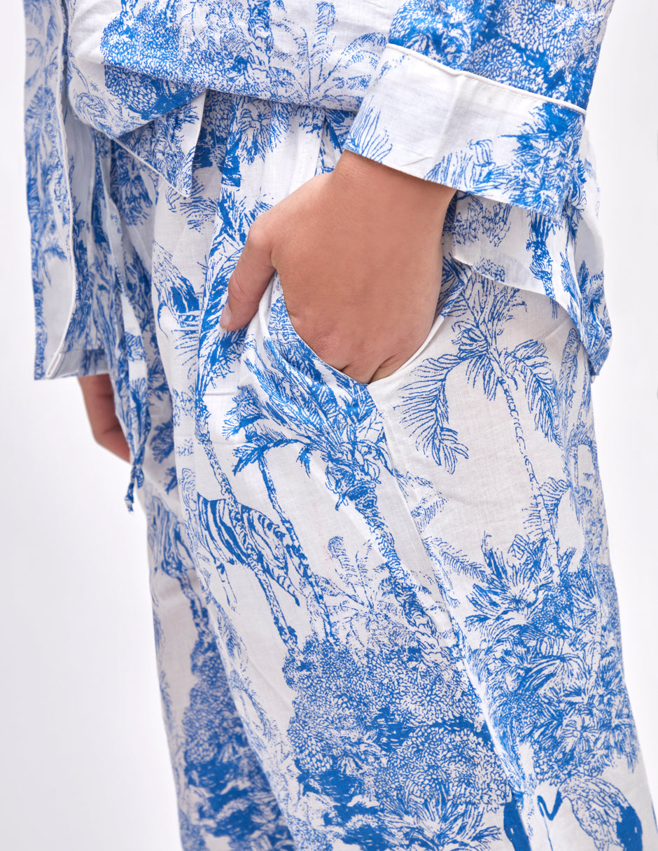 PIJAMA "PARIS AZUL"  CON PANTALON