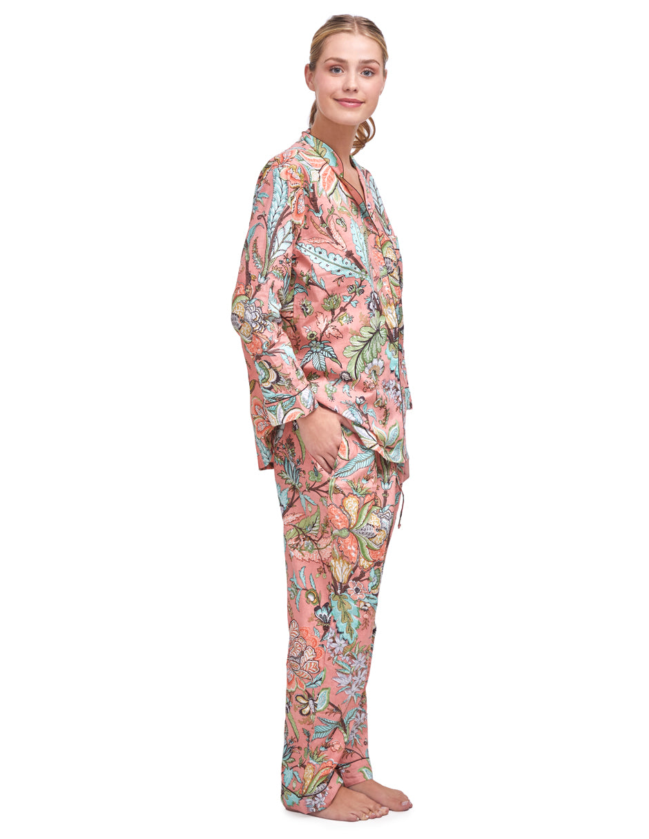 PIJAMA "PEONY/ APRICOT" CON PANTALON