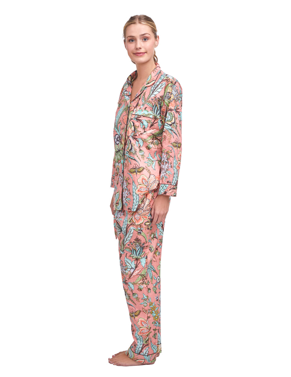 PIJAMA "PEONY/ APRICOT" CON PANTALON