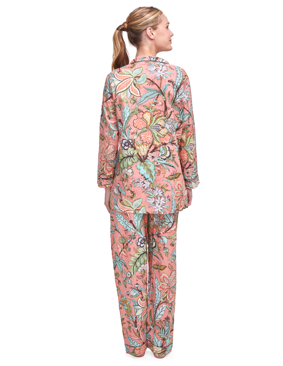 PIJAMA "PEONY/ APRICOT" CON PANTALON