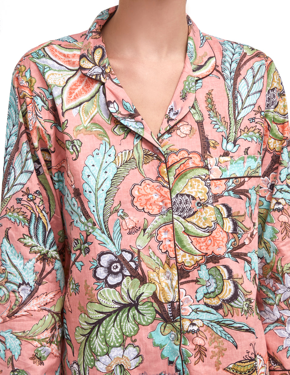 PIJAMA "PEONY/ APRICOT" CON PANTALON