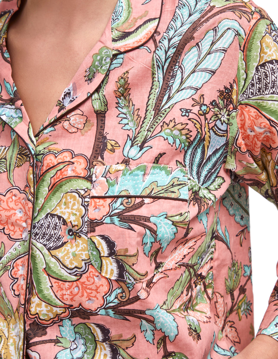 PIJAMA "PEONY/ APRICOT" CON PANTALON