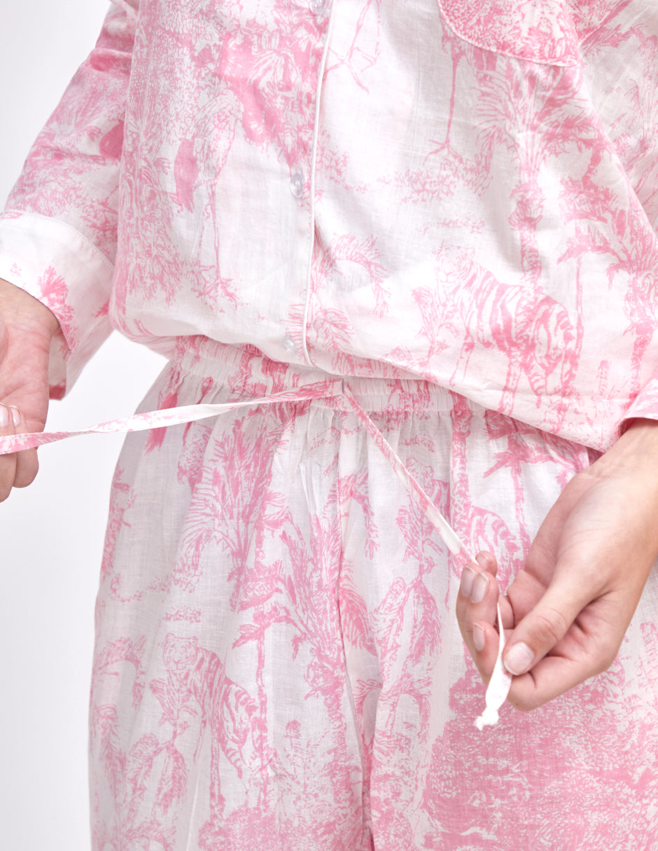 PIJAMA "PARIS ROSA" CON PANTALON