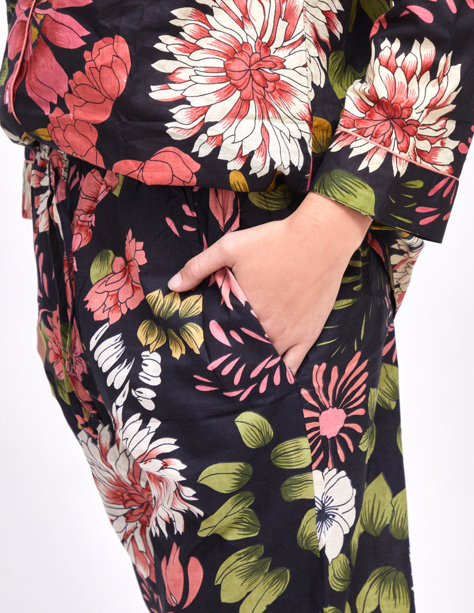 PIJAMA "DELIAN NAVY/AZUL" CON PANTALON