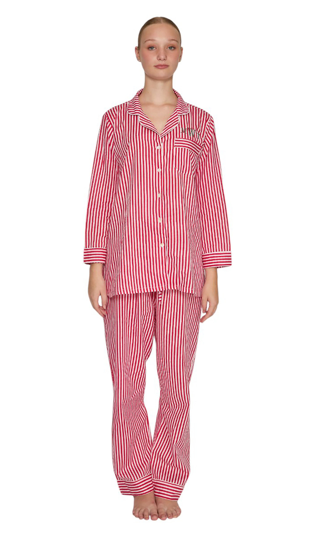 PIJAMA "CLASSIC RED LINES" CON PANTALON