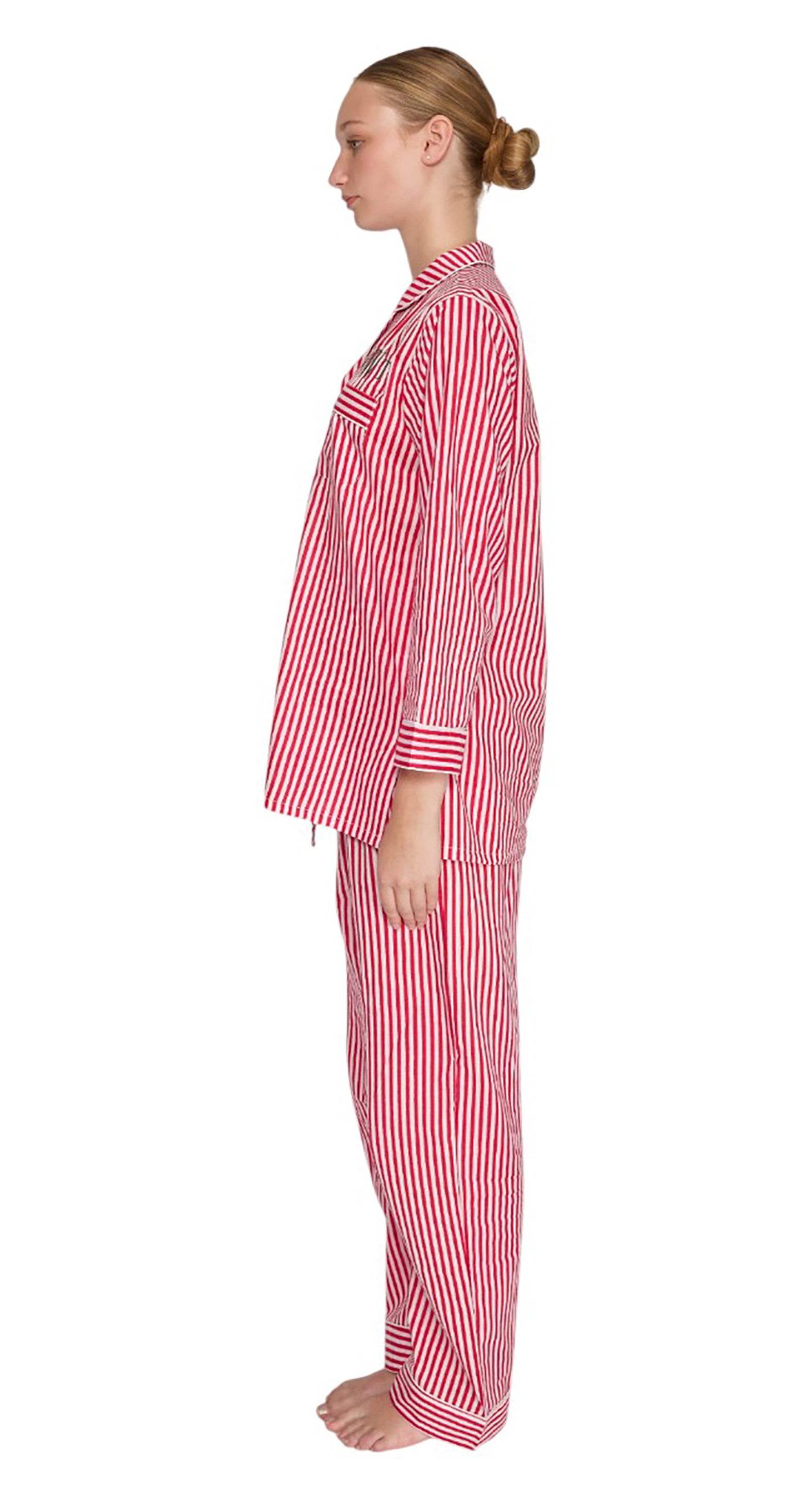PIJAMA "CLASSIC RED LINES" CON PANTALON