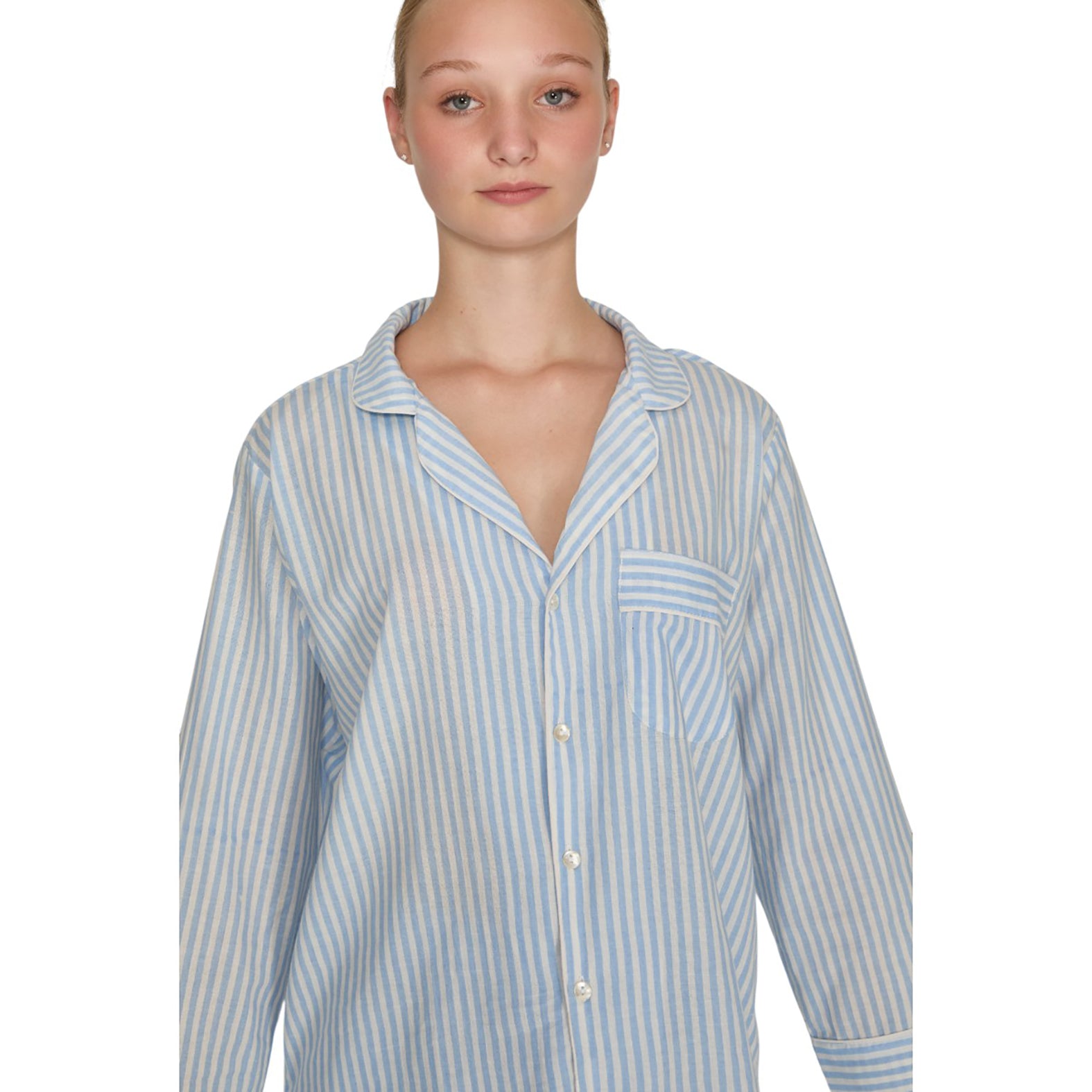 PIJAMA "CLASSIC BABY  BLUE STRIPE"  LONG SLEVE