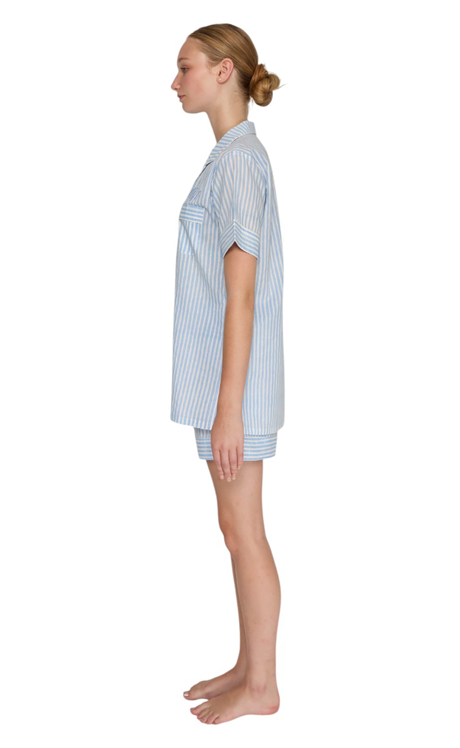 PIJAMA "CLASSIC SHORT STRIPE BLUE"