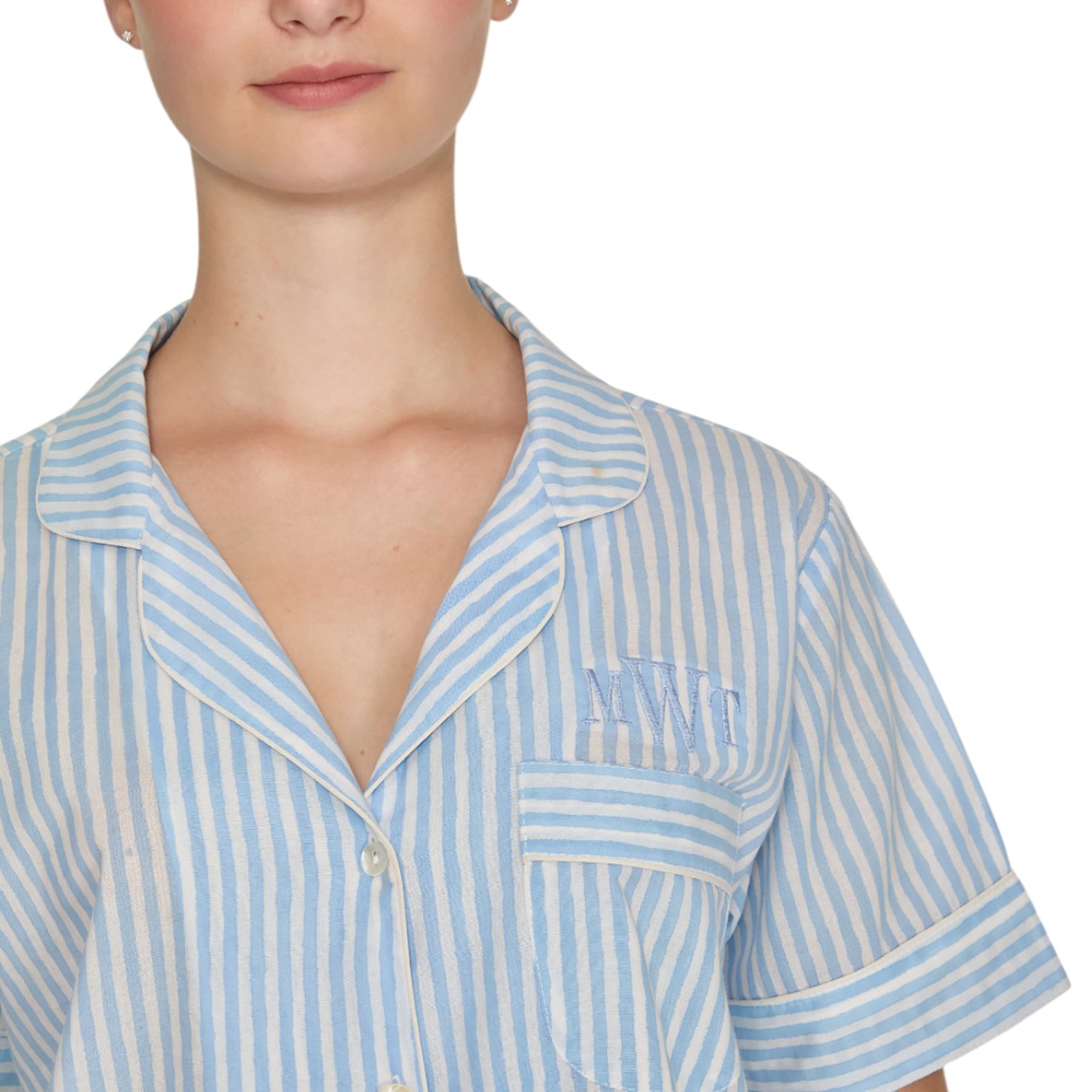 PIJAMA "CLASSIC SHORT STRIPE BLUE"