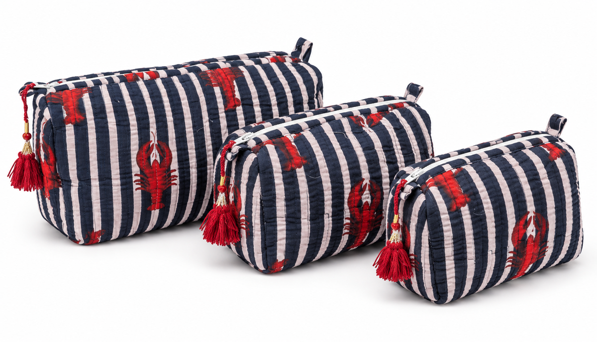 "LONG ISLAND NAVY" COSMETIC BAG