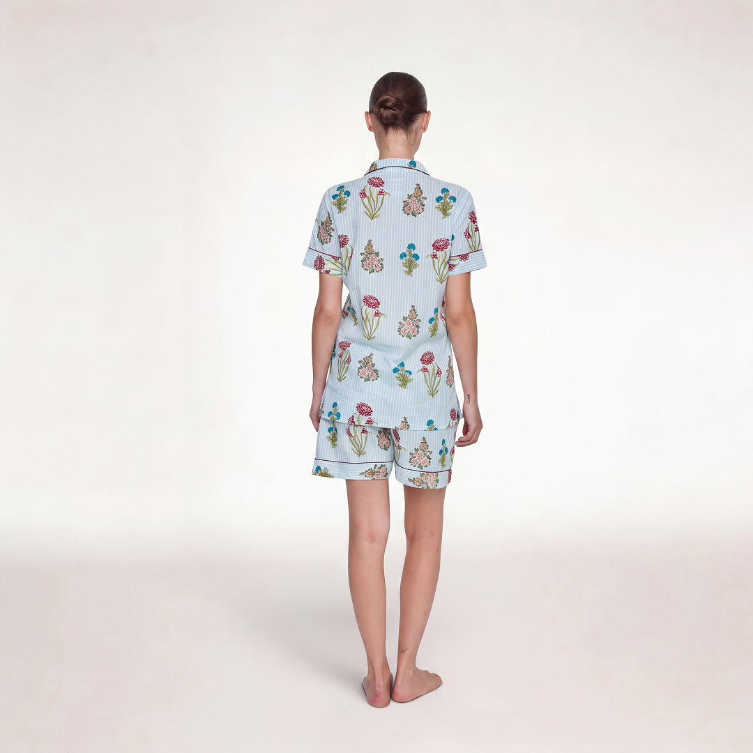 "BLUE BELL GARDEN" SHORT SLEEVE PAJAMA