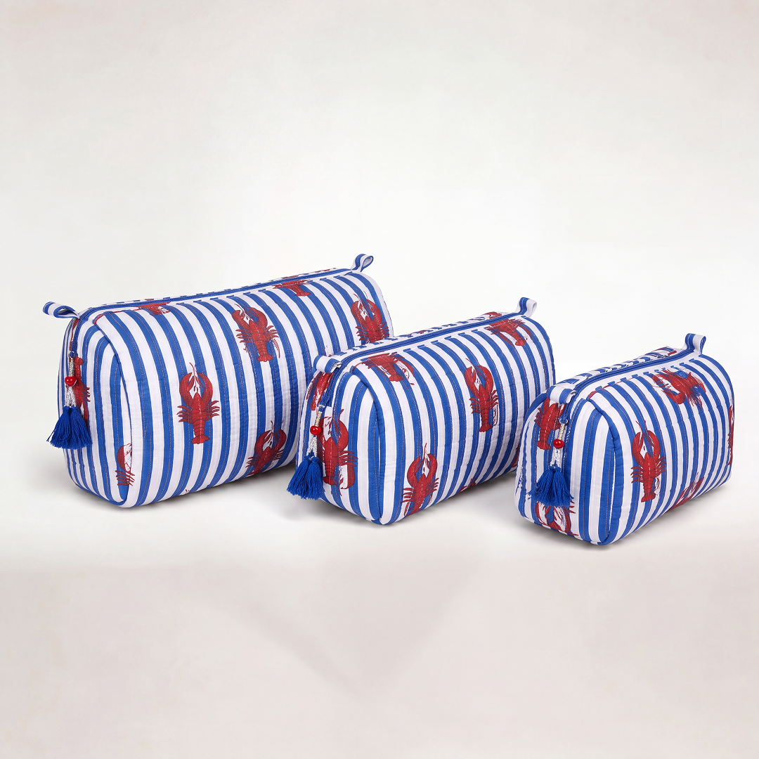 "LONG ISLAND NAVY" COSMETIC BAG