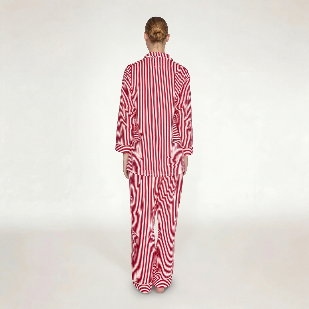 PIJAMA "CLASSIC RED LINES" CON PANTALON