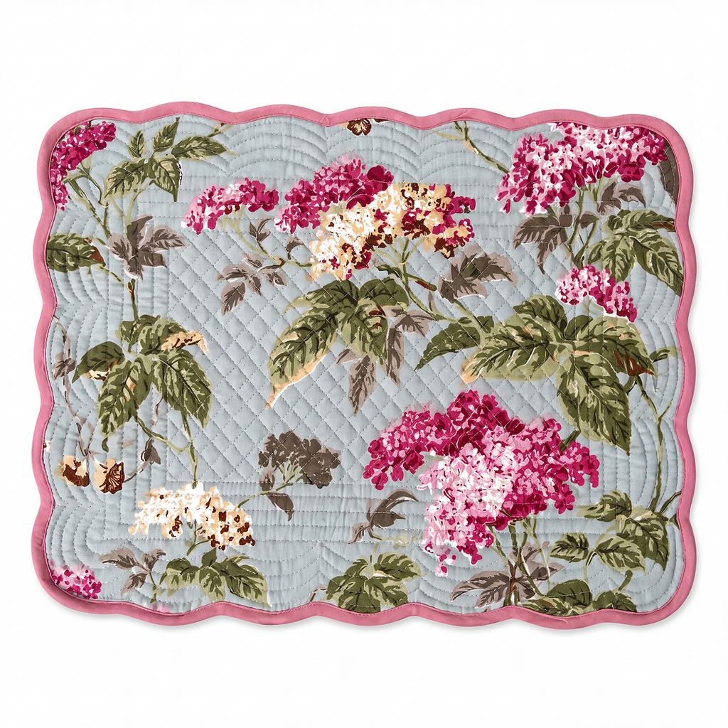 "HYDRANGEA GARDEN" REVERSIBLE PLACEMAT