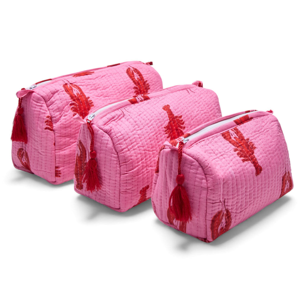 KIT DE 3 COSMETIQUERAS "THE HAMPTONS"