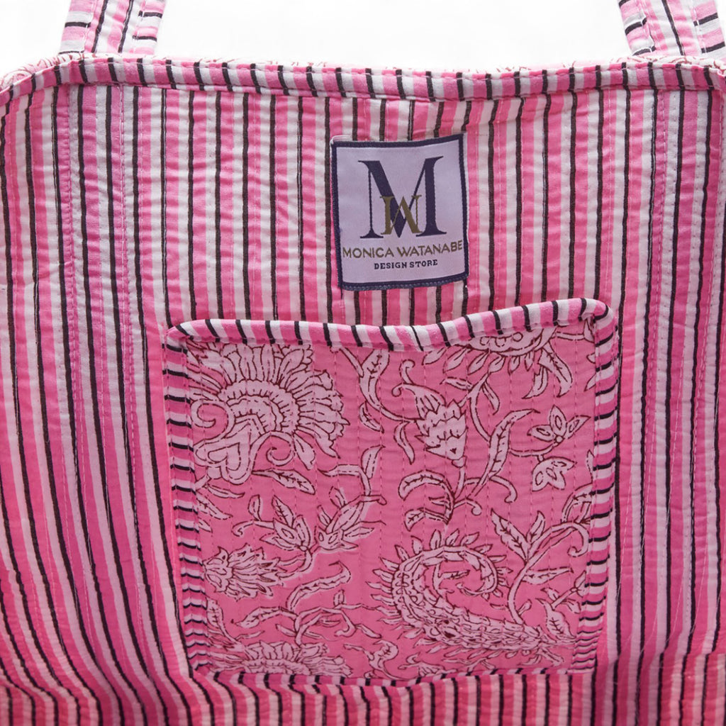 TOTE BAG LYON ROSA 100% COTTON