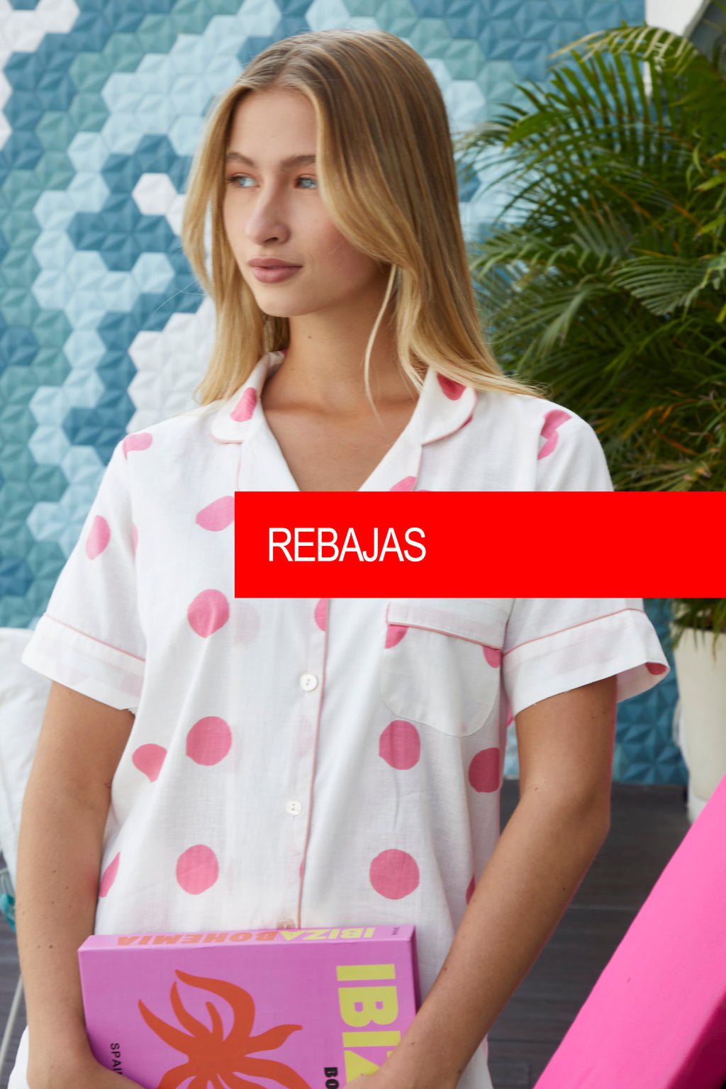PIJAMA "POLKA DOT PINK" CON SHORT