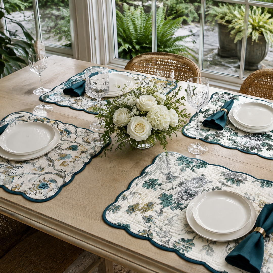 "PORCELAIN GARDEN" REVERSIBLE PLACEMAT