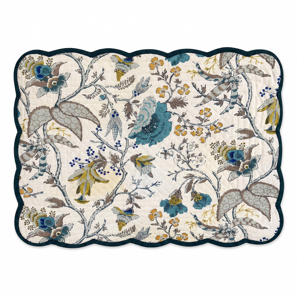 "PORCELAIN GARDEN" REVERSIBLE PLACEMAT