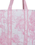 TOTEBAG PARIS ROSA   100% COTTON