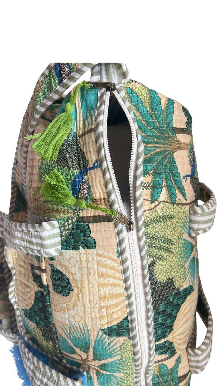 BOLSA DE VIAJE DUBAI 100% ALGODON