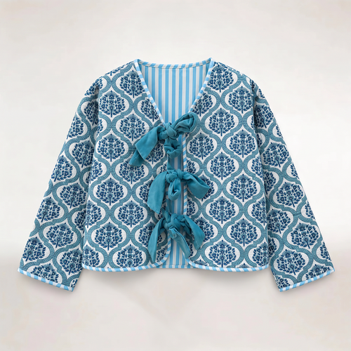 "BLUE BOWS" JACKET