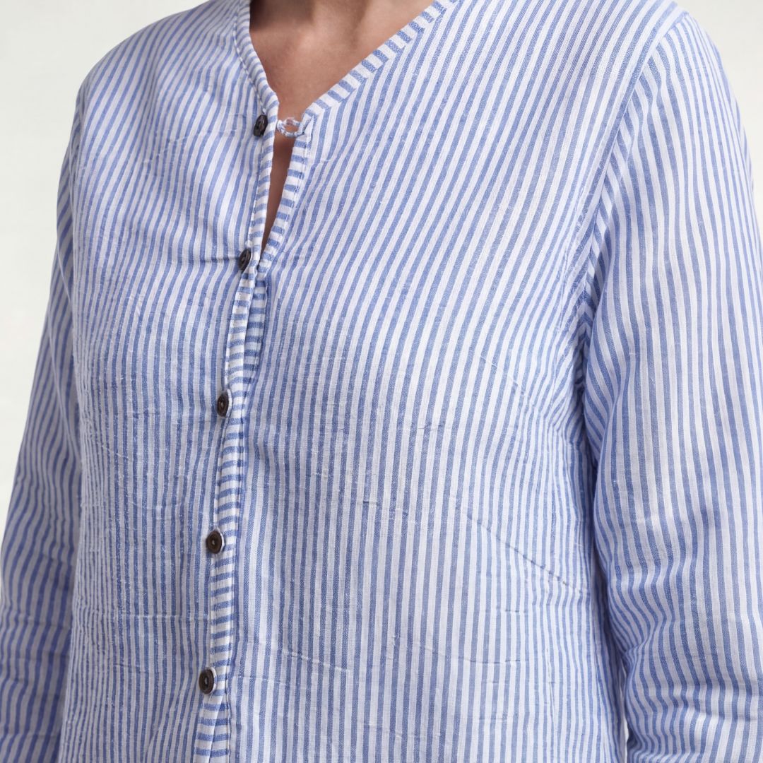 CHAMARRA DOBLE VISTA PARIS AZUL