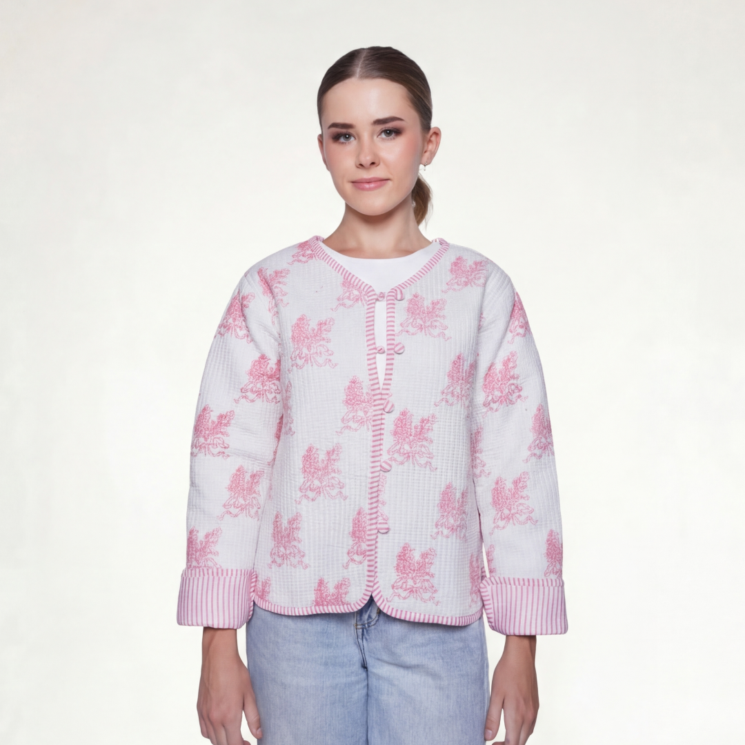 CHAMARRA DOBLE VISTA TOULOUSE ROSE