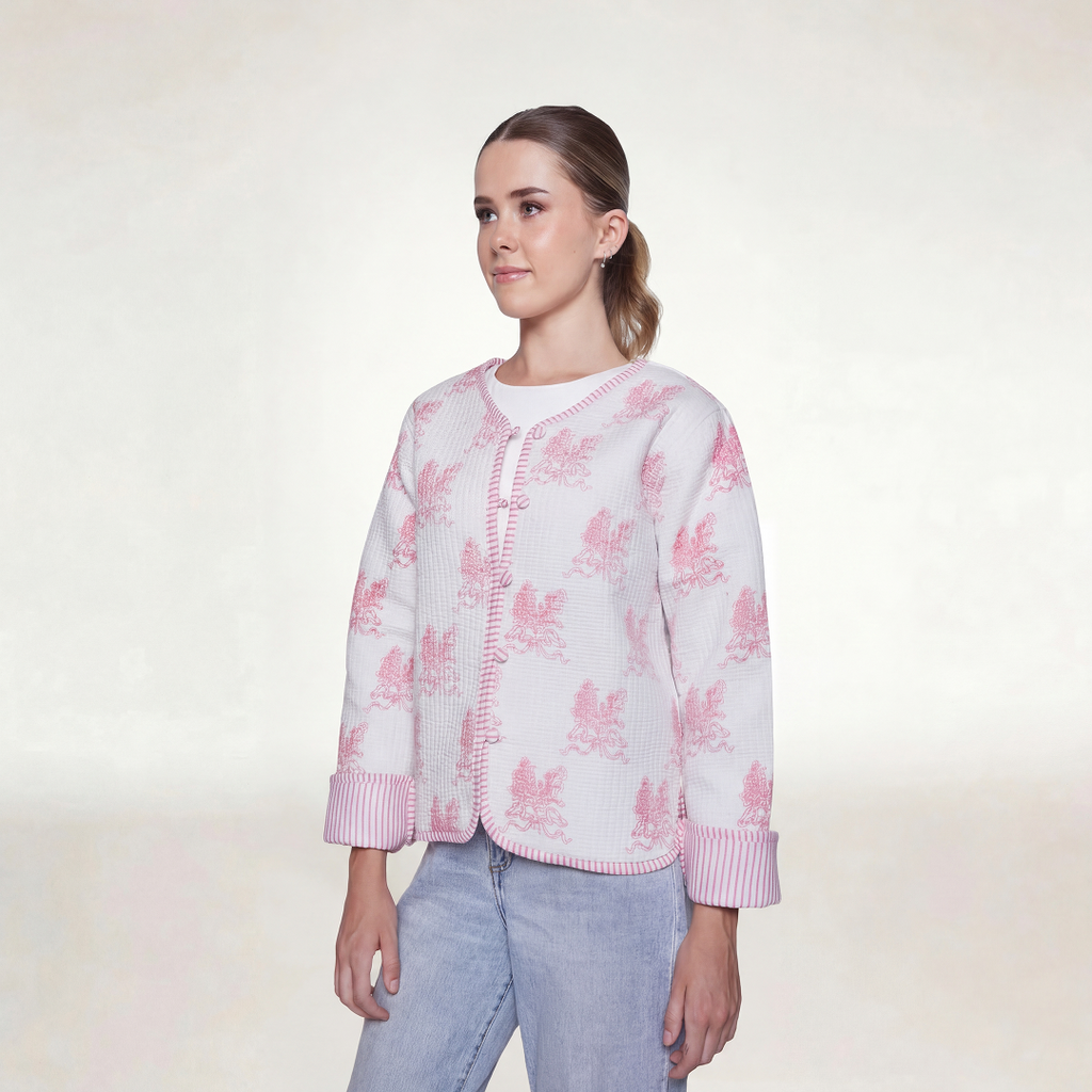 CHAMARRA DOBLE VISTA TOULOUSE ROSE