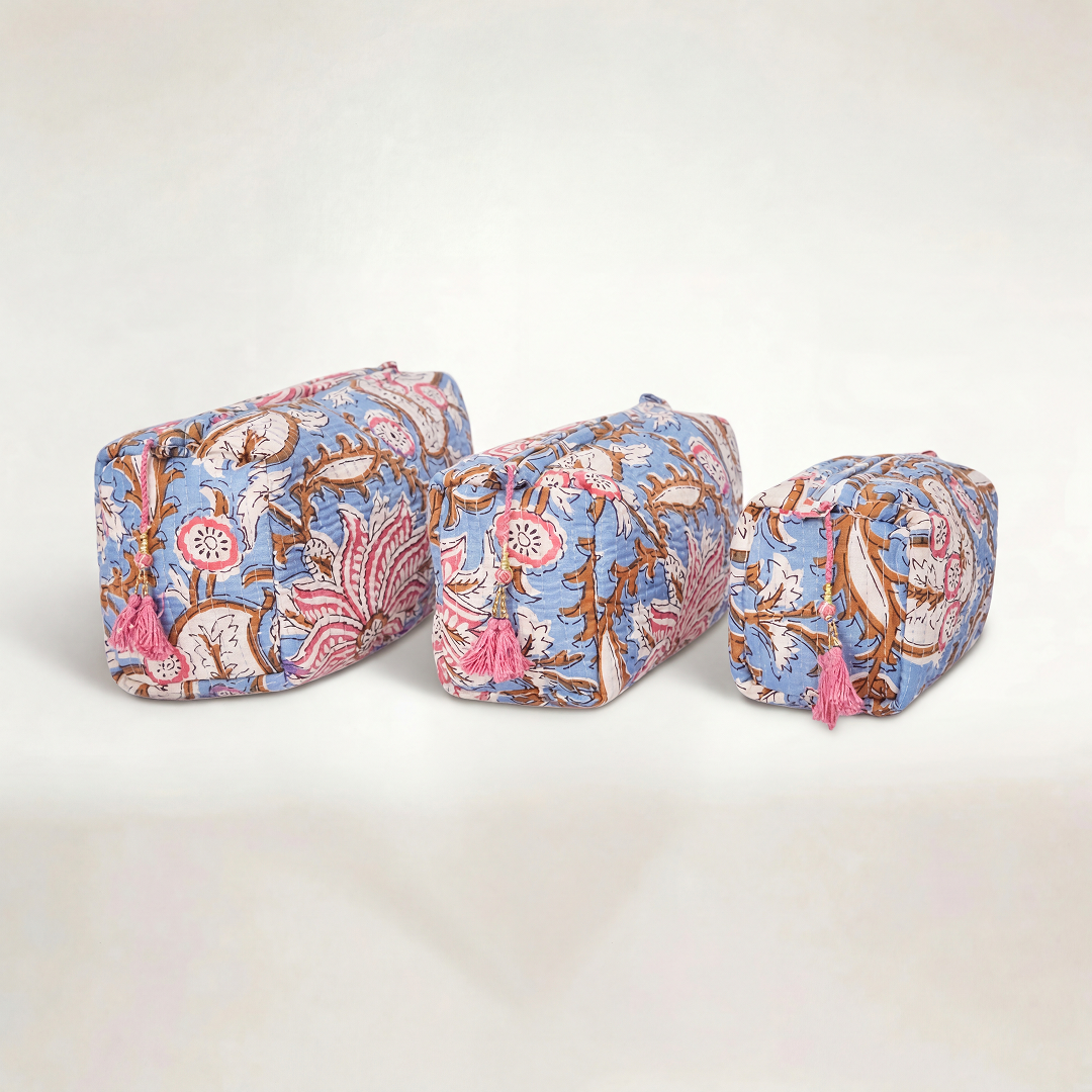 KIT DE 3 COSMETIQUERAS "NARCISUS"