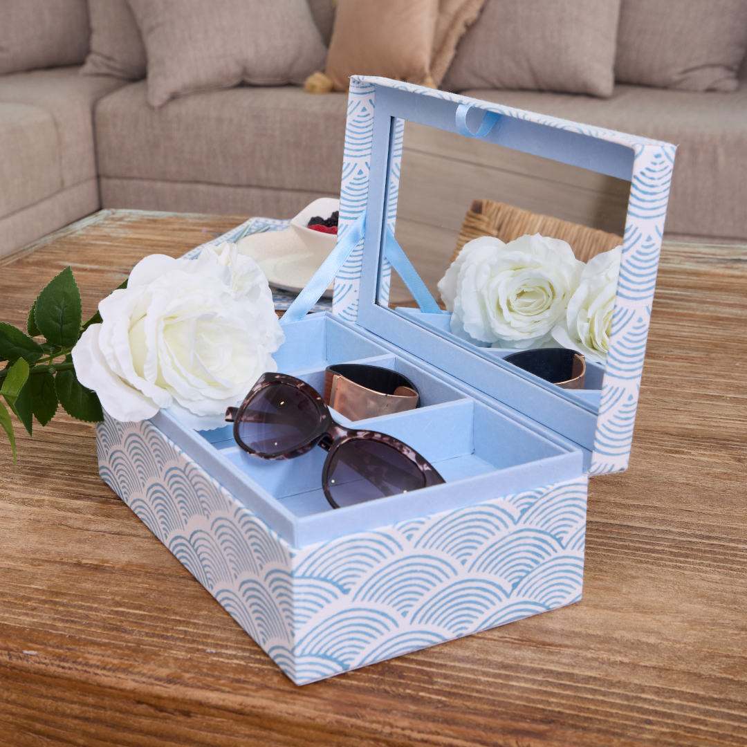 JEWELRY BOX "RAINBOW BLUE"