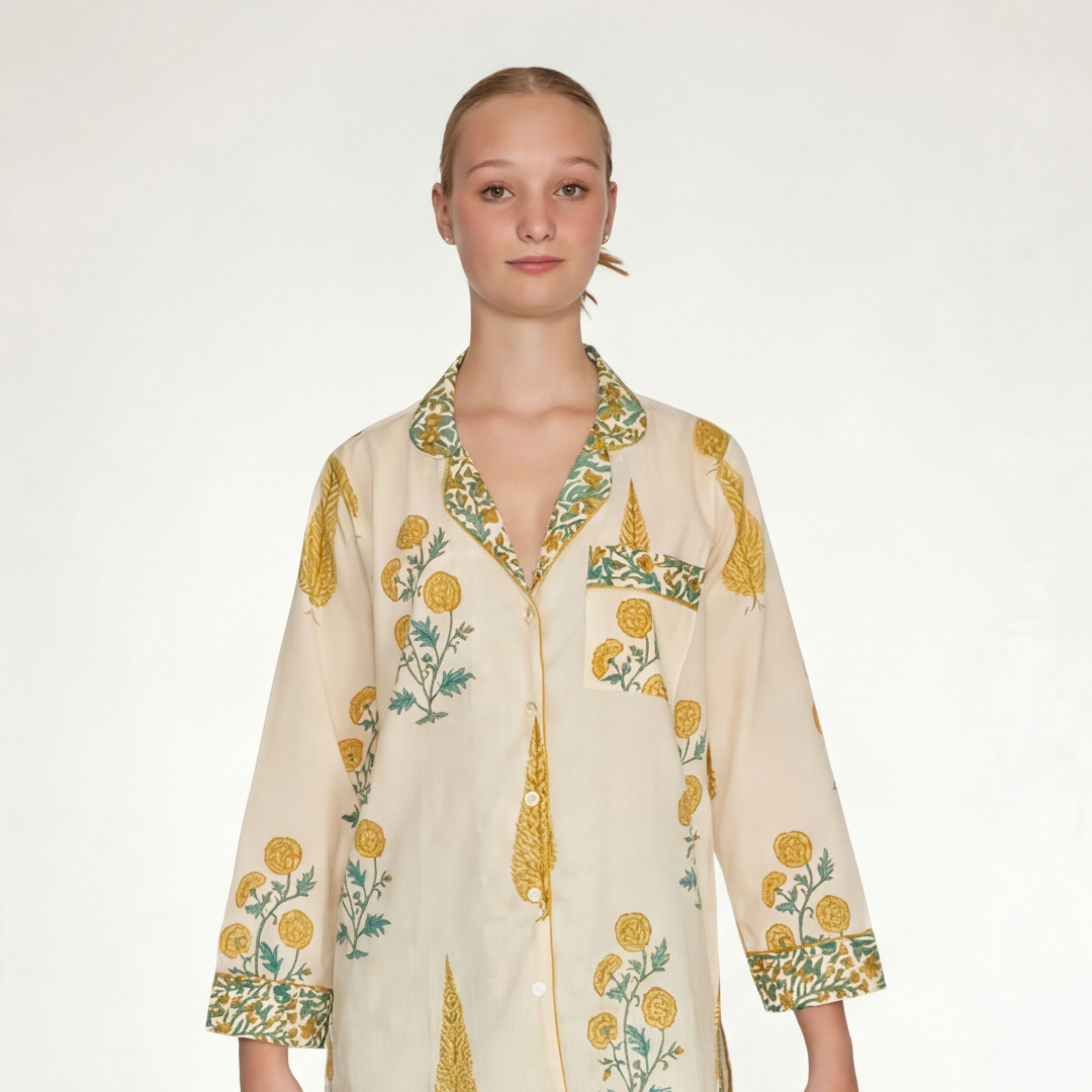 PIJAMA "BOTANICAL" CON PANTALON